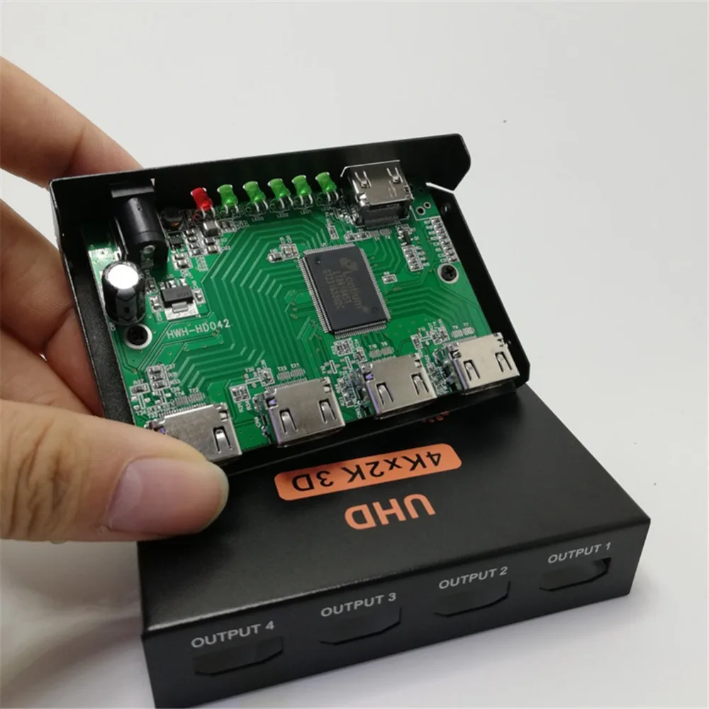 HDMI сплиттер 1 в 4 out one four line 4k HD монитор видео 3D ТВ компьютер дисплей Сплит экран для