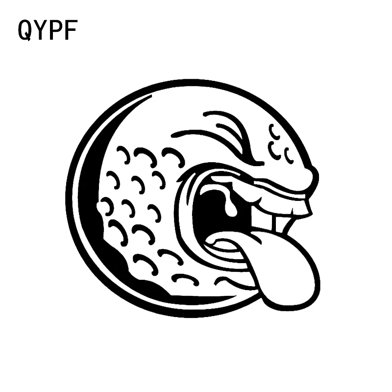 QYPF 14*13 2 см самый крутой мяч для гольфа визжащий брелок Декор виниловый стикер