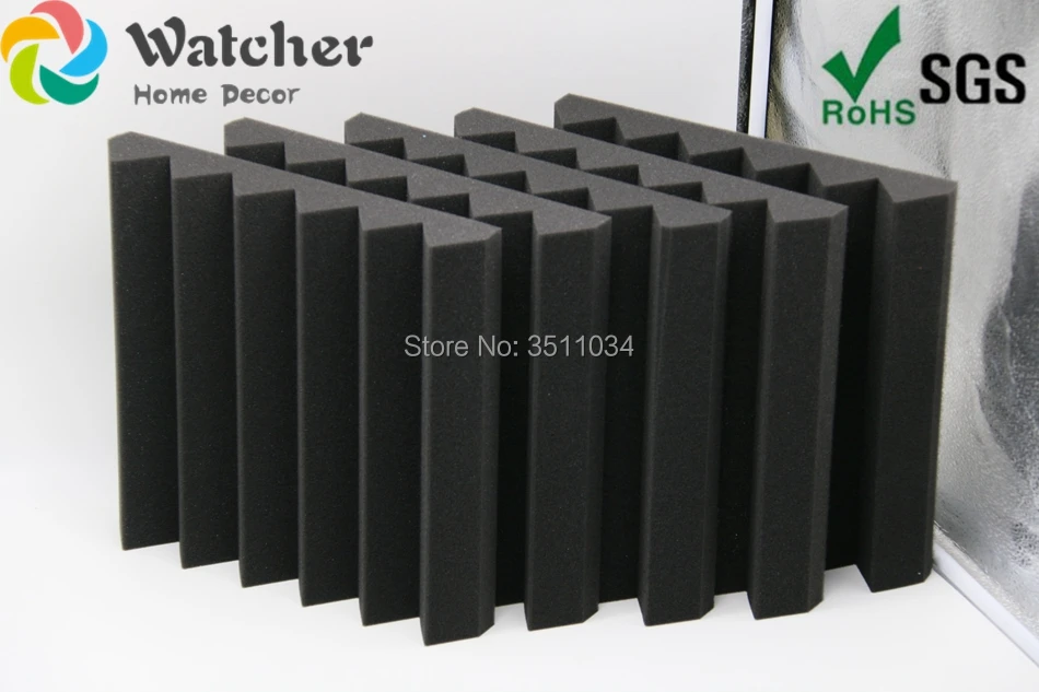 Звукоизоляционная акустическая пена 12 шт. 30x30 см|foam sound|foam acousticfoam wedge |