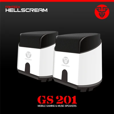 White FANTECH GS201 сабвуфер мультимедийный динамик USB кабель мини портативный комбинированный динамик для ноутбука настольный компьютер - Цвет: White