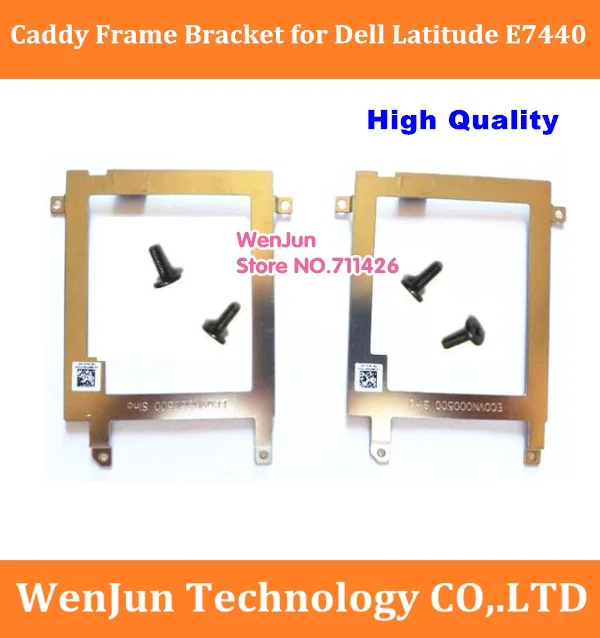 

new original Caddy Frame Bracket with screw for Dell Latitude E7440 SATA Hard Drive HDD SSD Caddy EC0VN000500 CN-00WPRM 1pcs/lot