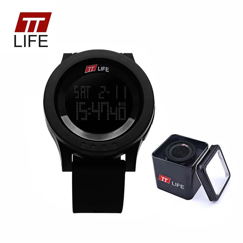 TTLIFE электронный мужские часы цифровой открытый Водонепроницаемый Плавание Watch