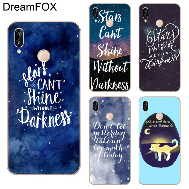 DREAMFOX K214 звезды не блеск Мягкие TPU силиконовый чехол для huawei Honor 6A 6C 7X9 10 P20 lite Pro P Smart |