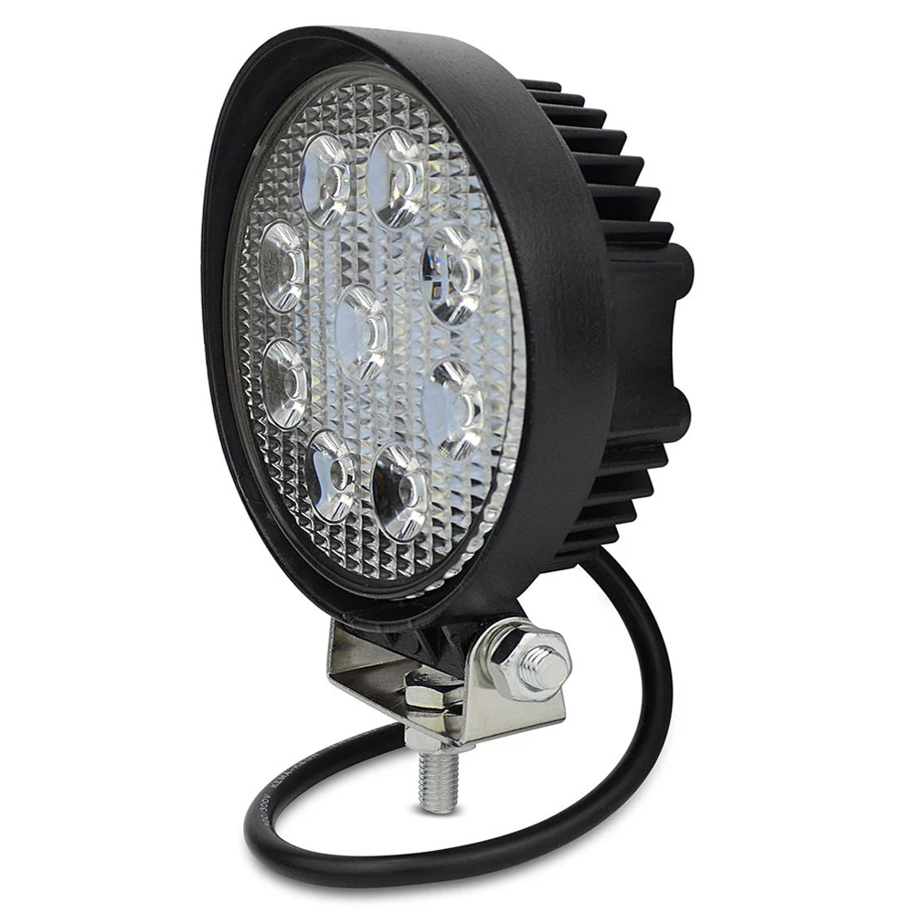ECAHAYAKU 2x12V 24V 4 Inch 27W Светодиодный светильник для работы в автомобиле бар точечный