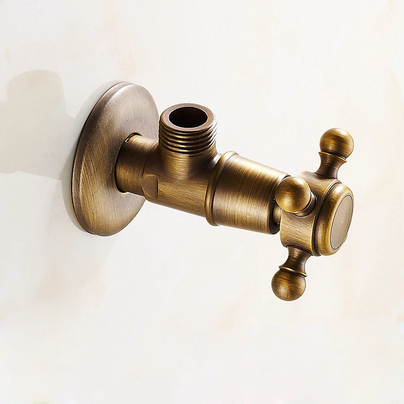 3 шт./лот европейский стиль античная латунь для ванной комнаты Угловой запорный