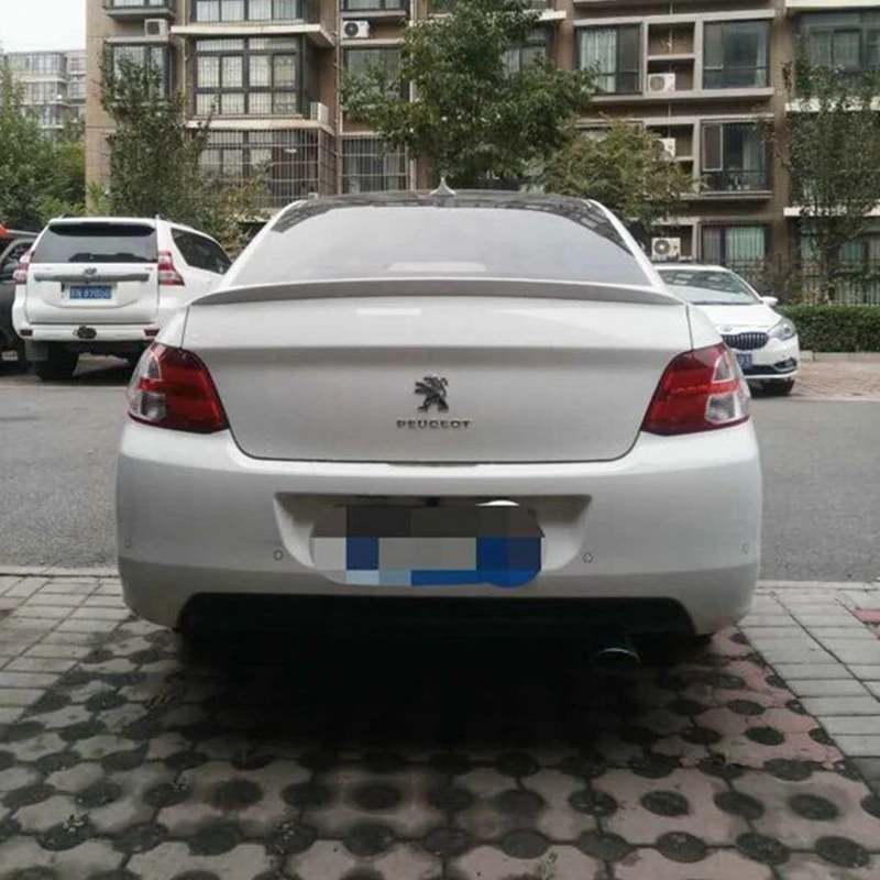 Спойлер для peugeot 301 2012-2016 Пежо 308 спойлер высокое качество АБС-пластик заднее крыло