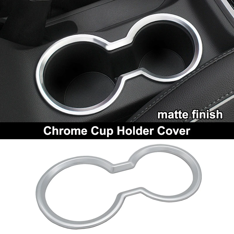 cup holder cover Для hyundai Creta IX25 хромированная внутренняя дверная ручка подстаканник накладка декоративные аксессуары для стайлинга автомобилей - Цвет: cup holder cover