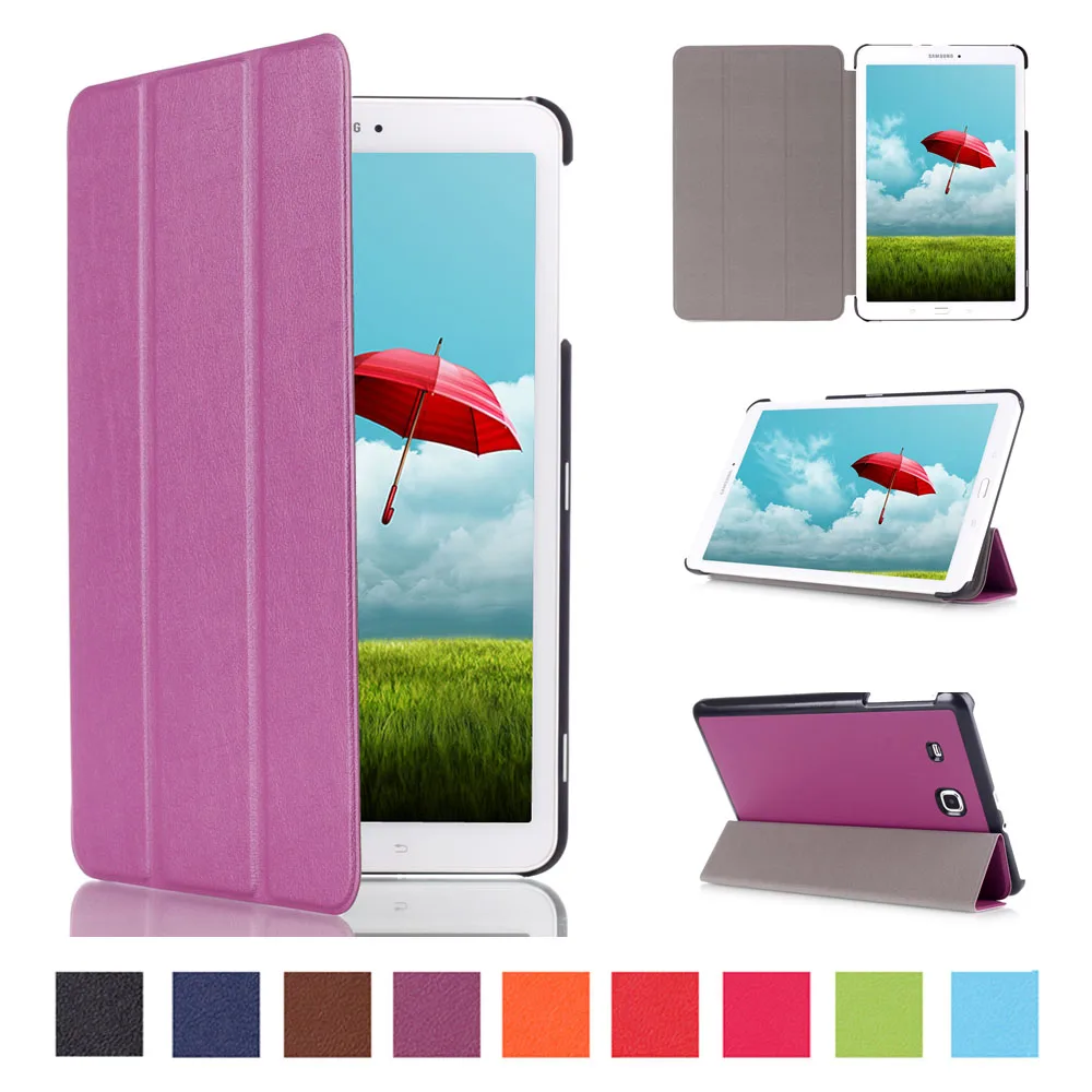 3 складной чехол Slim Fit Premium из искусственной кожи для samsung Tab E планшетный ПК (SM