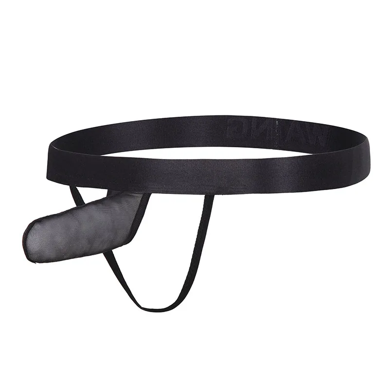 Мужское сексуальное прозрачное нижнее белье AIIOU бикини стринги трусики танга