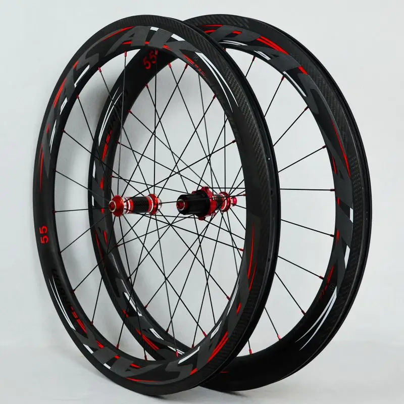 

2018 PASAK Carbon fiber road bike bicycle full carbon wheels C/V brake 40/55 rim wheelset clincher wheel