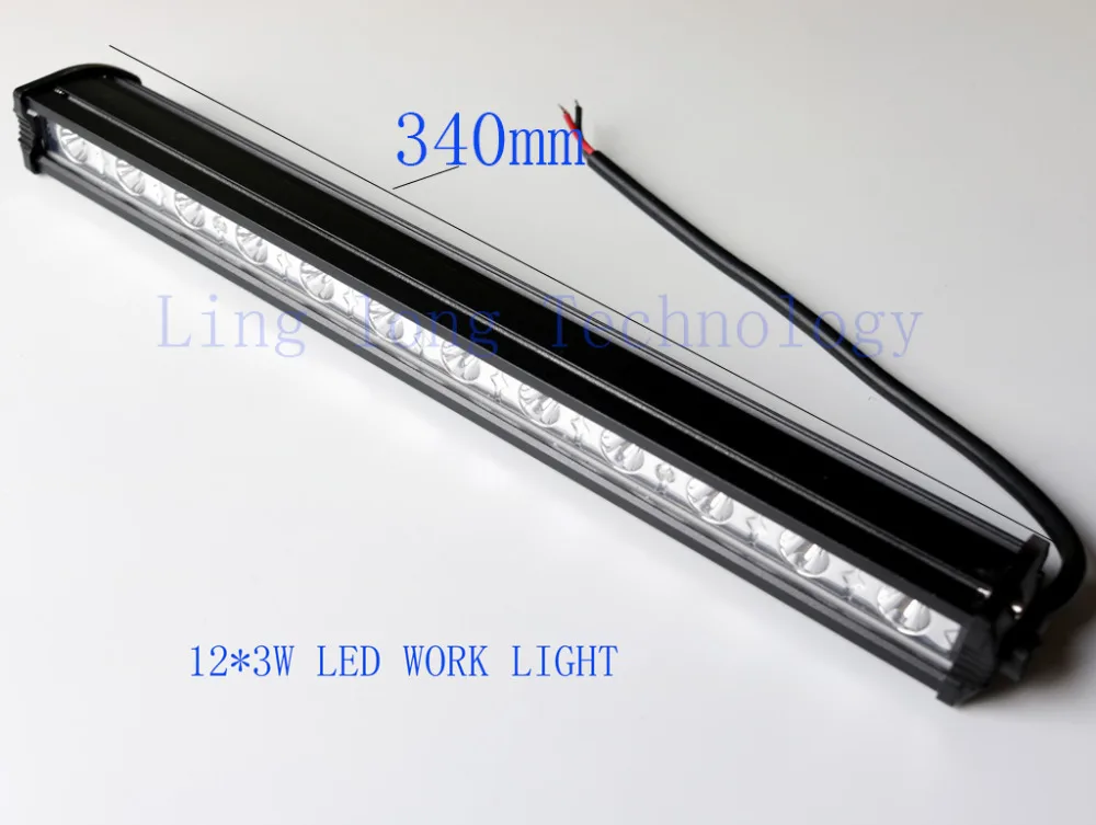 Новый 5D LED свет бар 34 см 36 Вт Однорядный прямой светодиодный рабочий внедорожный