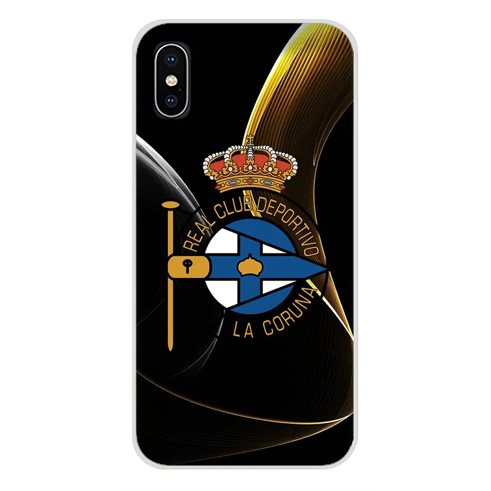 Прозрачный чехол из ТПУ с логотипом Spain Deportivo La Coruna FC Soccer для Huawei P Smart Mate Honor 7A 7C 8C 8X9