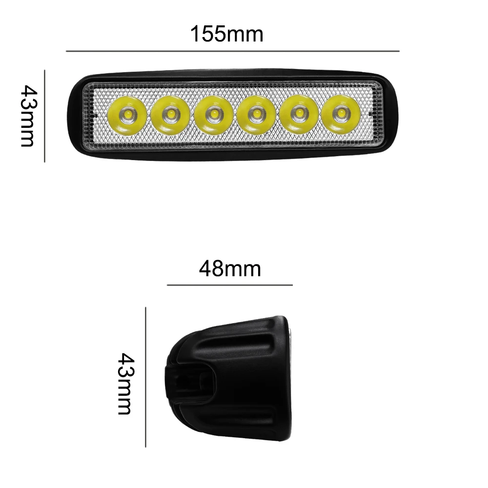 LSlight рабочий свет LED 4x4 внедорожные автомобильные аксессуары 6000K Светодиодные