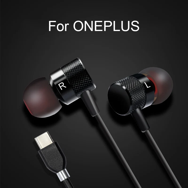 Наушники для oneplus 5 6 6t 7 pro проводные наушники с микрофоном type c/3 мм мобильный