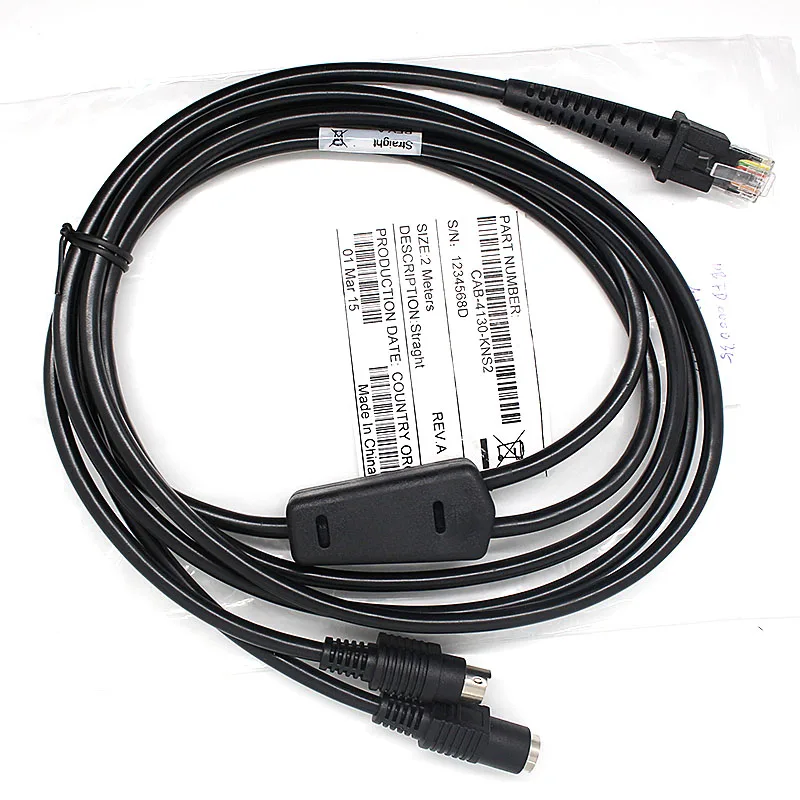 

HON-MARK GD4130 Scanner 2m PS/2 Keyboard Wedge Cable For Datalogic D100 D130 GD4130 GD4400 2130 Barcode Scanner Reader
