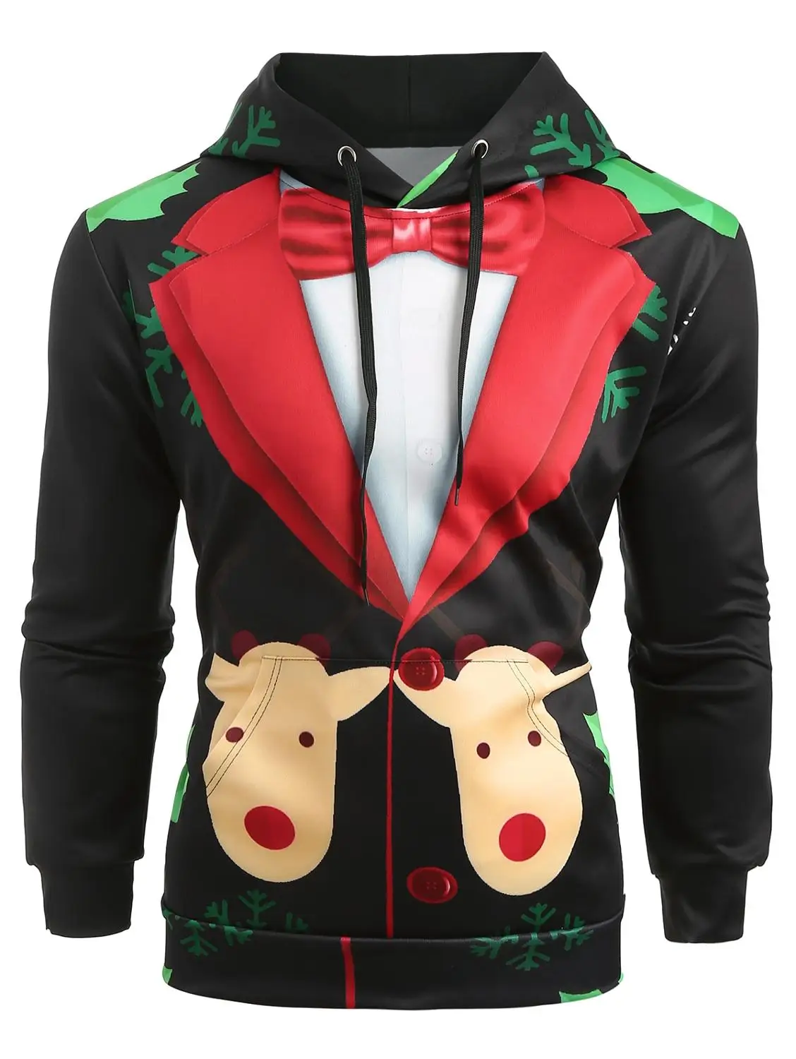 Новый Дизайн Мужской Забавный Блейзер костюм с 3D принтом толстовки капюшоном