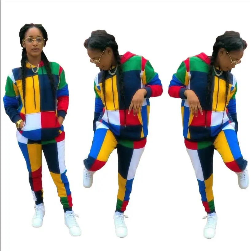 Женский комплект одежды из 2 предметов Dashiki облегающее платье с принтом и брюки в