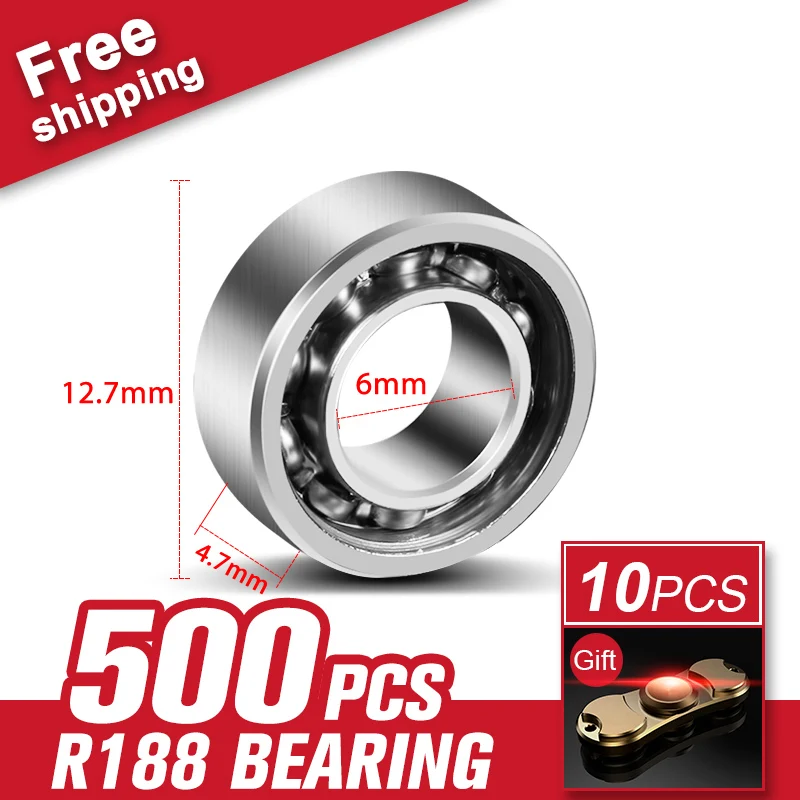 500 шт. R188 подшипник для LED Bluetooth Динамик handspinner три пальца гироскопа Spinner аппаратные