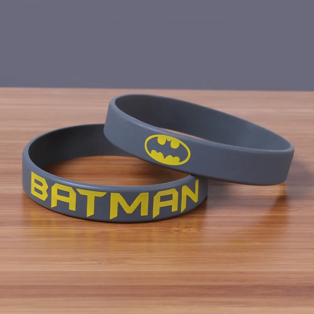 Силиконовые браслеты с принтом Batman высококачественные силиконовые Bileklik
