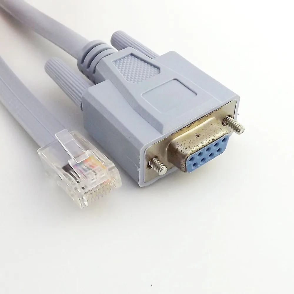 1 шт. RJ45 8P8C штекер к DB9 гнездовой последовательной консоли сетевой разъем адаптер