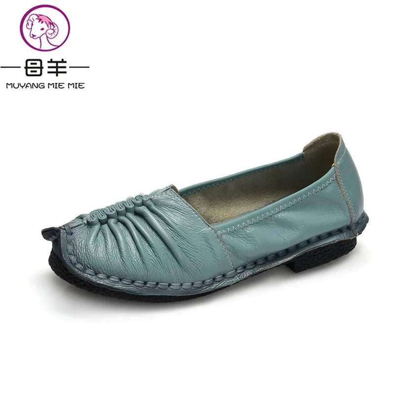 Туфли женские из натуральной кожи на плоской подошве|women flats|shoes woman fashion flatsshoes flats |