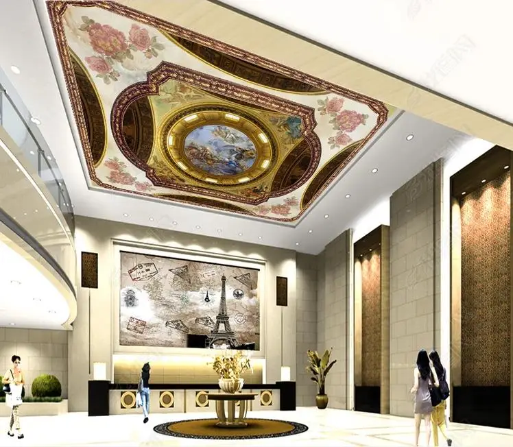 customize ceiling wallpaper rolls for wall 3d Palace colorful paper girls room photo | Обустройство дома