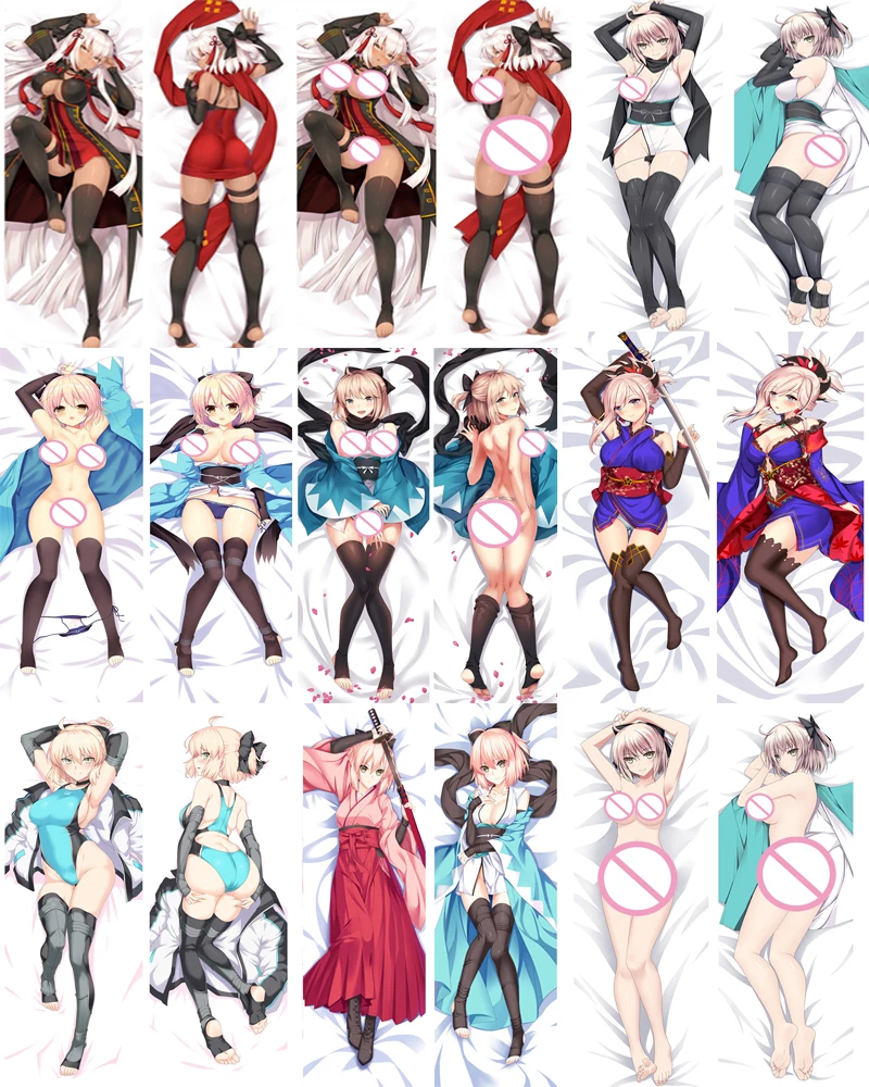 2017 September update Anime Fate/Grand Order Sakura Saber Okita Souji Подушка Dakimakura чехол для обнимающего тела