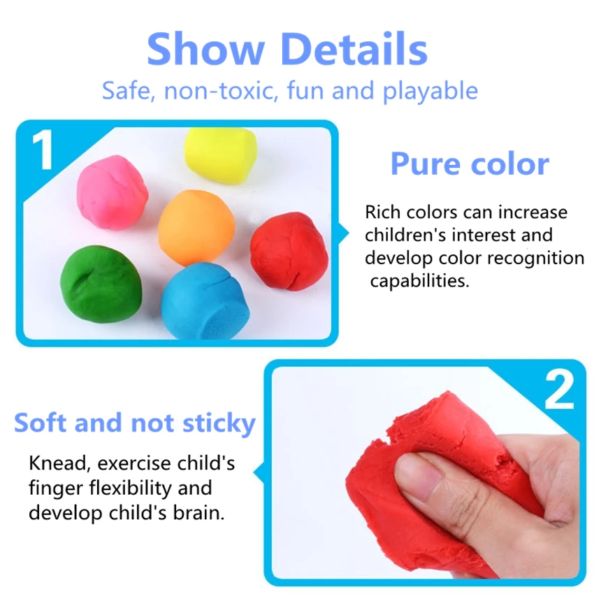 Дети DIY нетоксичные Fimo playтесто моделирование день рождения торт модель комплект