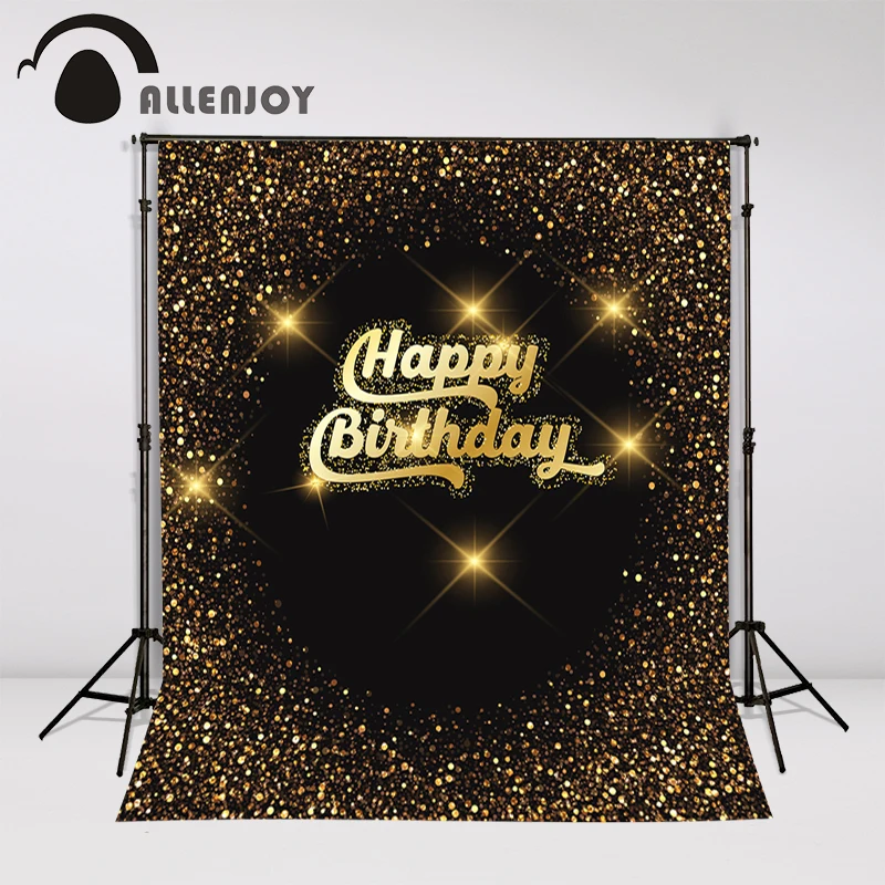 Фото Фоны AllenJoy с блестками, конфетти, воздушные шары, свечи вечерние, день рождения №3