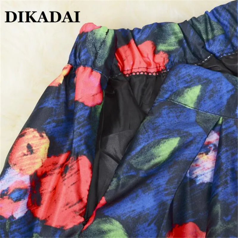 Дамы Макси длинное Юбки для женщин плюс Размеры Высокая талия с цветочным