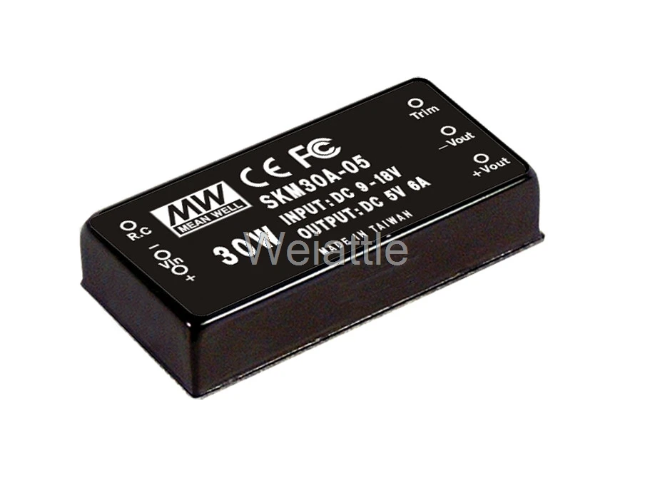 

MEAN WELL original SKM30C-05 5V 6A meanwell SKM30 5V 30W DC-DC Регулируемый одиночный выходной преобразователь