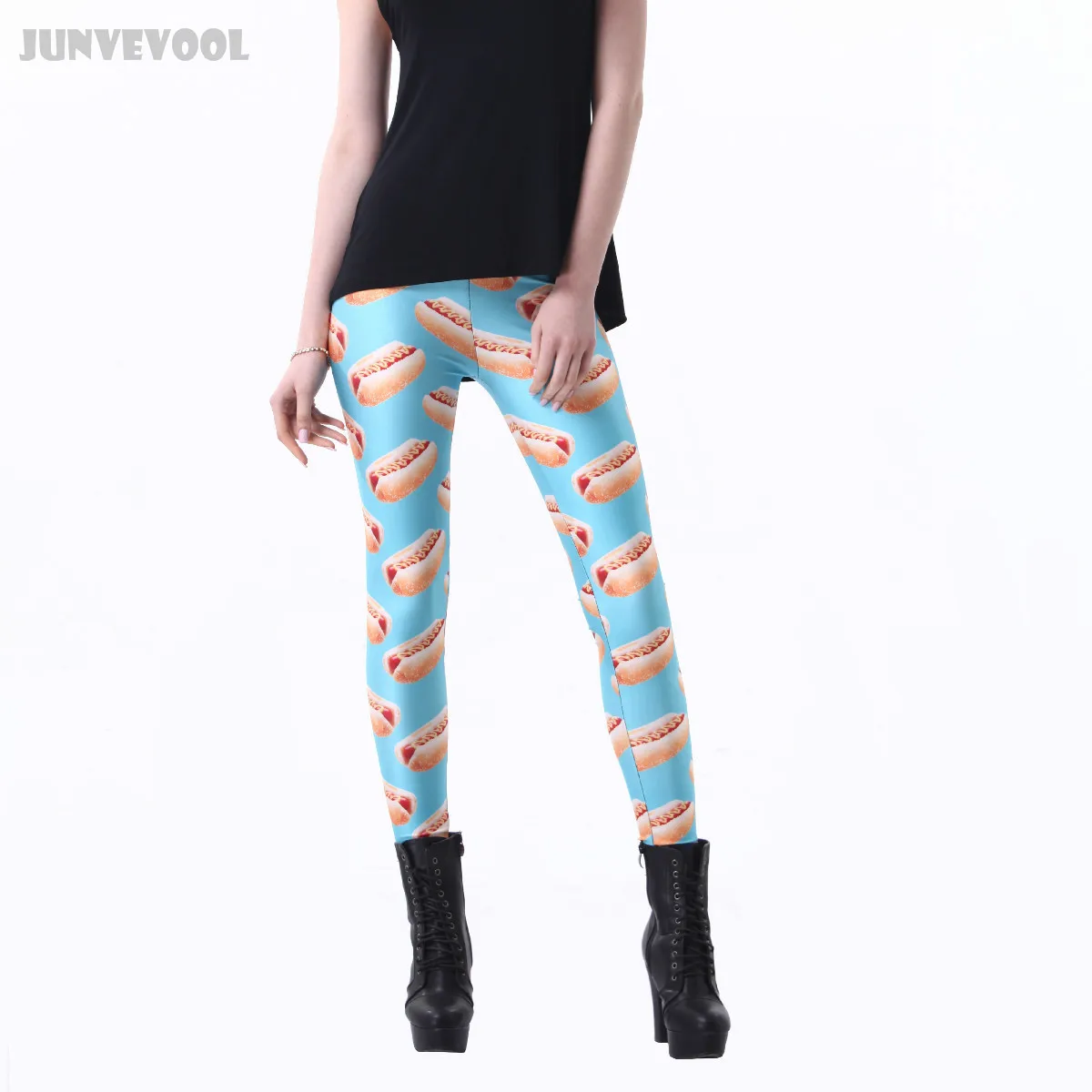 Тренажерные залы одежда в стиле панк-рок Для женщин Готический Леггинсы для