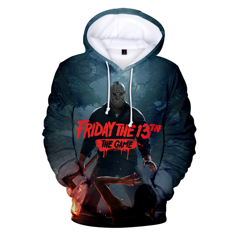 

Hot Sale Friday the 13th The 3D Hoodies Men Women Fashion Casual Game Hoodie Friday the 13th The Mens Sweatshirt Pullovers