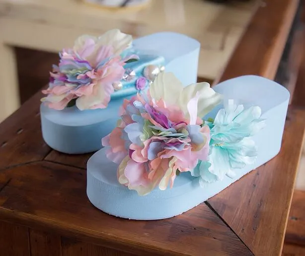 2017 г. специальное предложение женские сандалии шлепанцы удобные на танкетке