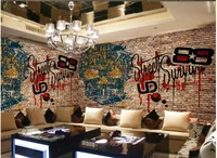 3d murals wallpaper for living room Retro Brick Bar customized wallpaper for walls wallpaper for walls 3d