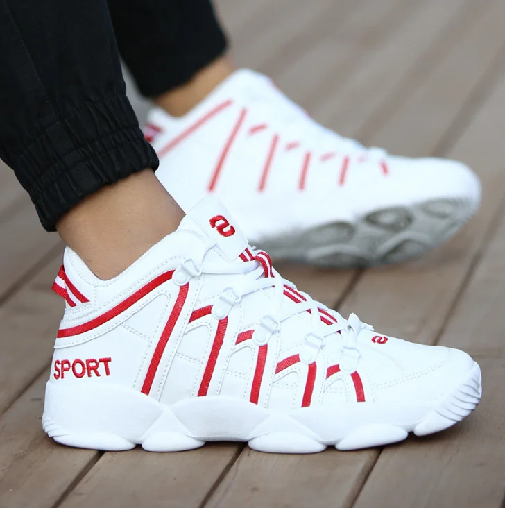 HUANQIU 2019 spring new men shoes breathable deodorant casual sneakers thick bottom increased couple ZLL673 |