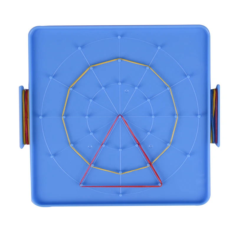 Plastic Nail Plate Primary Mathematics Nailboard Tool Geometry Demo Children Educational Toy Teaching Instrument Puzzle Game | Игрушки и