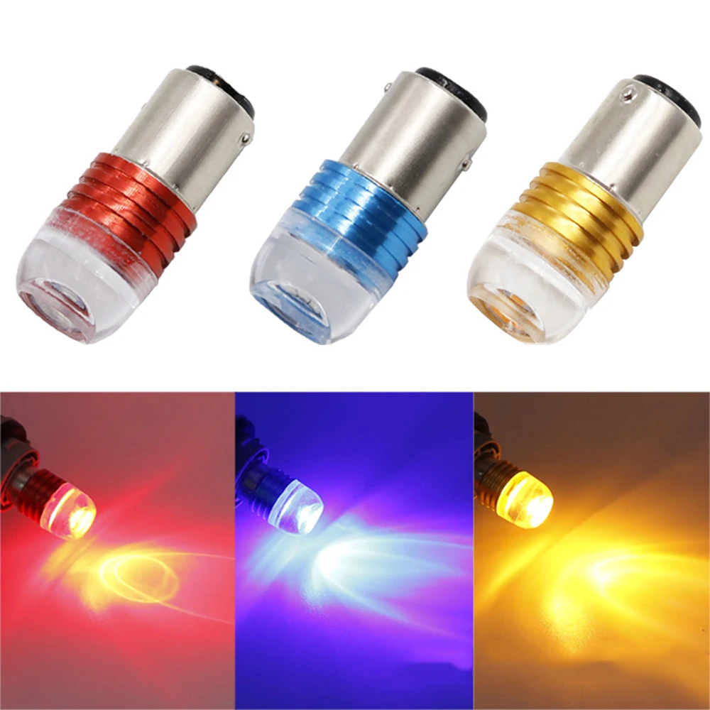 2шт Авто 1157 led BAY15D P21/5W Автомобильный светильник стоп-сигнал мигающий лампа DC12V