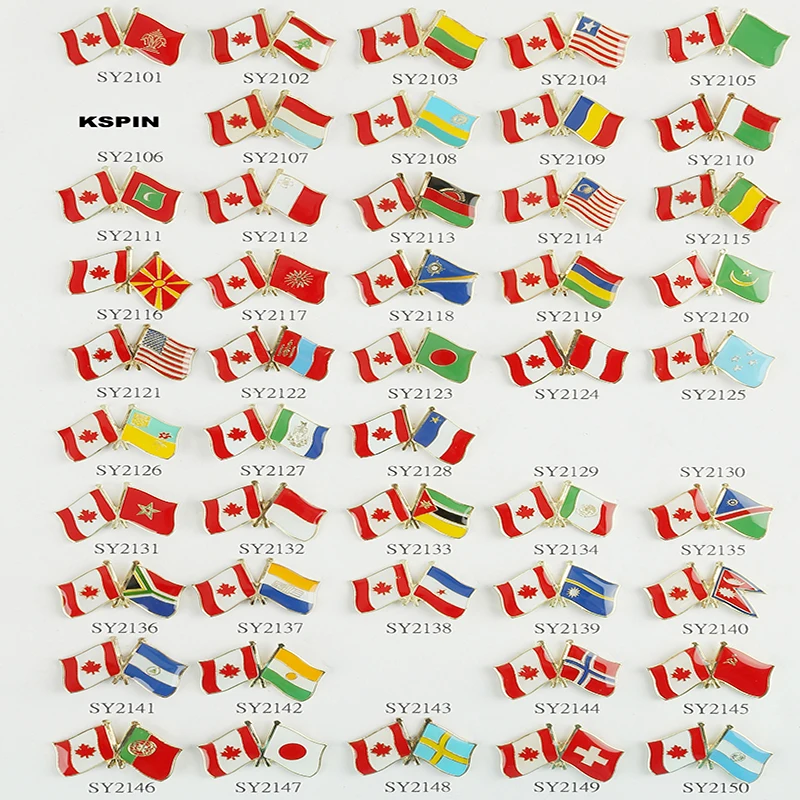 Канада Флаг дружбы значок отворот контактный штырь 1 шт. в партии|flag badge|badge badgeslot