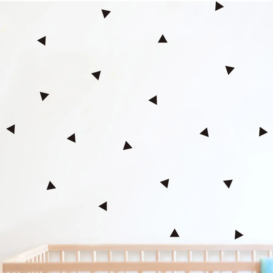 152 шт. Мини Геометрия Треугольник Съемный Стикеры Стены Этикеты Винила Дети