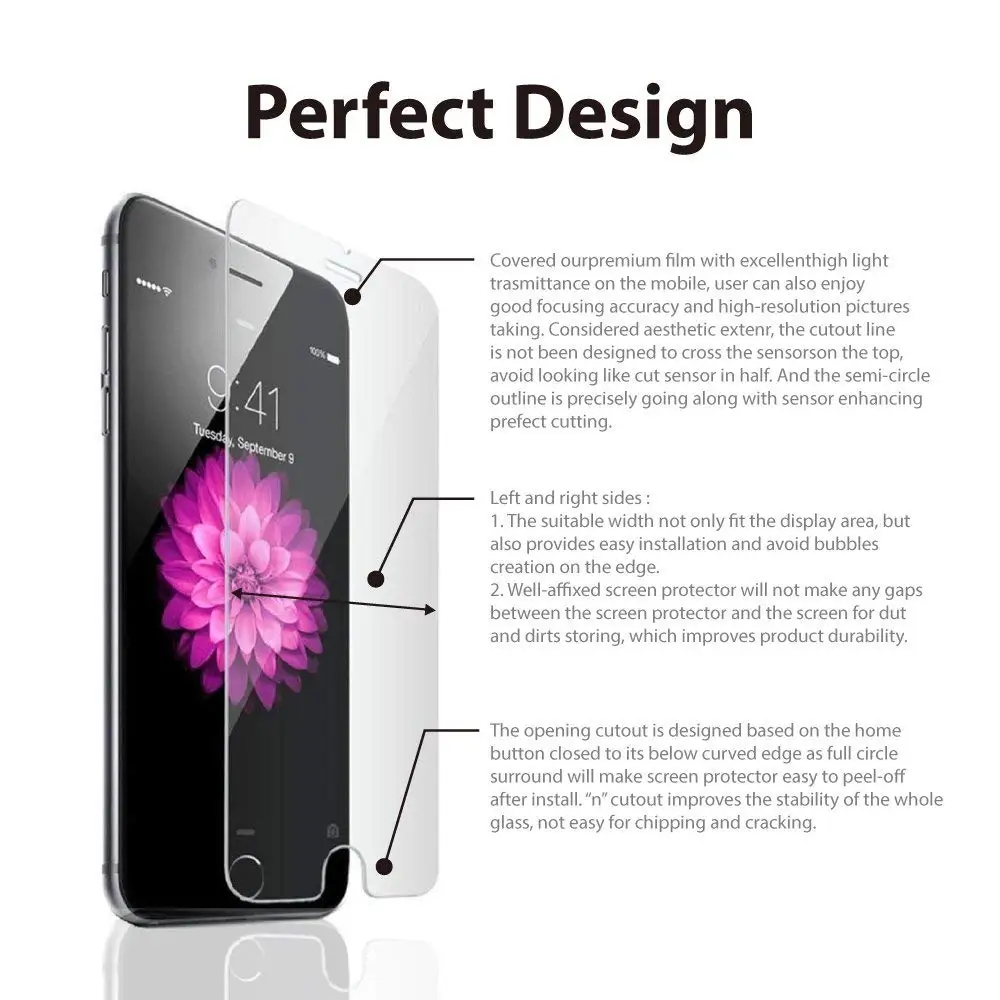 Закаленное Стекло для iPhone 5 5S Экран протектор 6 6s плюс 7 8 пленка X SE 4 4S i6 i7 i8 9 H