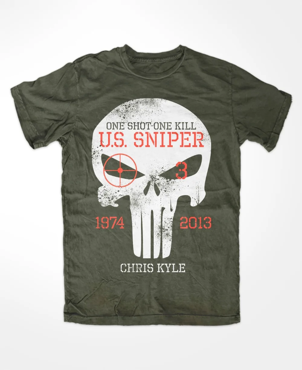 

Chris Kyle T-Shirt Oliv The Devil of Ramadi American Sniper Scharfschutze Cpo Newest 2019 Fashion O-Neck Brand Men'S Tee Shirt