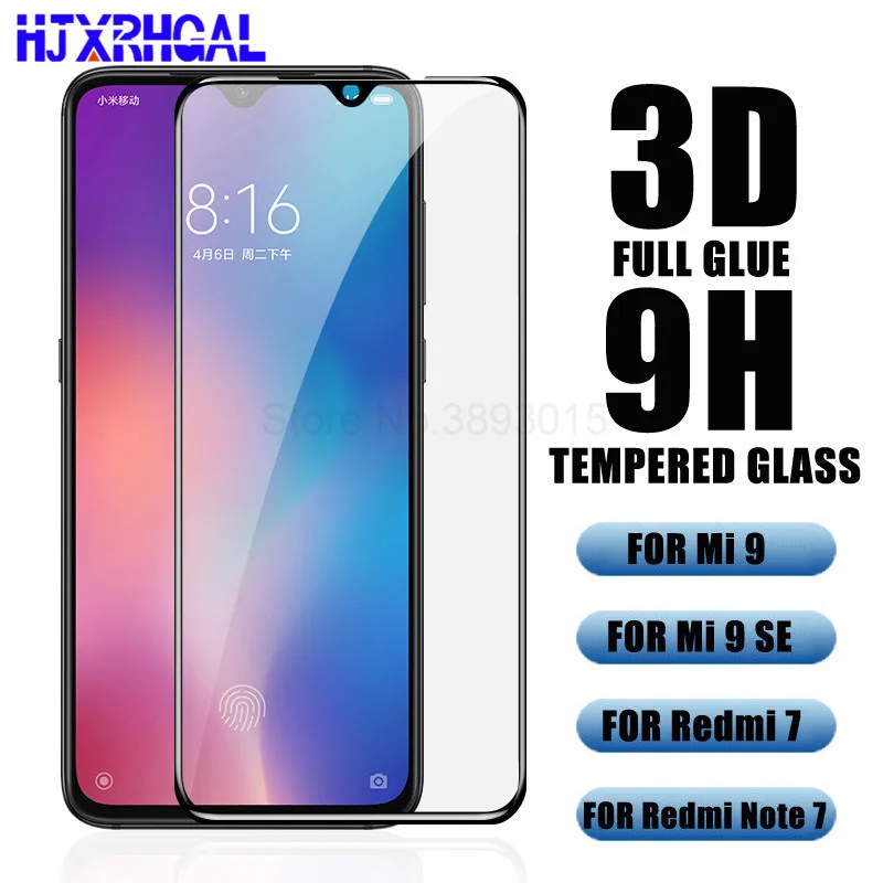 3D 9H стекло для Xiaomi mi 9 закаленное стекло для Red mi Note 7 полное клеевое покрытие экрана Защитный чехол для mi 9 SE красный mi 7 Пленка чехол