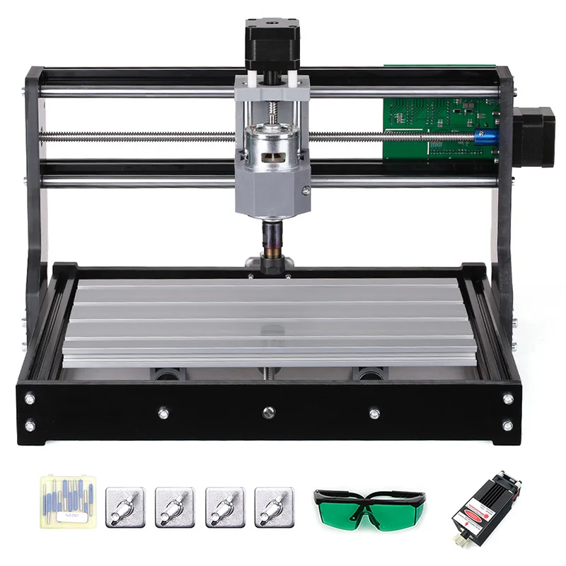 2500w Cnc3018 pro Diy Мини станок с ЧПУ лазерная гравировка фрезерный станок для металла 3 оси Pcb фрезерный станок деревянный маршрутизатор лазерная гравировка - Цвет: 2500w