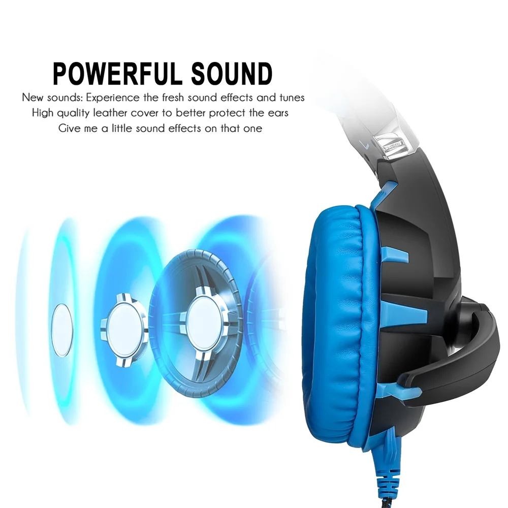 FELYBY K2 Gaming Headset Headphone with LED light and Microphone for Computer Laptop Tablet Other USB Devices | Электроника