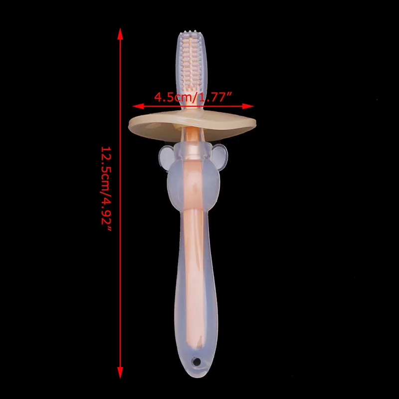 Детские мягкие жевательные гибкие Прорезыватель для обучения Зубная щётка щетка