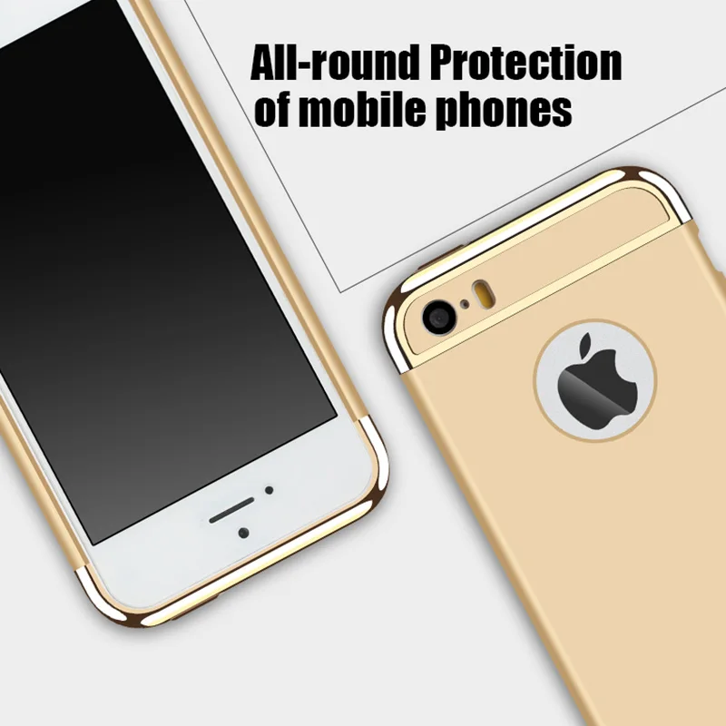 YAMIZOO 5s For iPhone se 5 Case 360 protection Phone Cases On Luxury Full Hard Plastic Coque Back Cover |