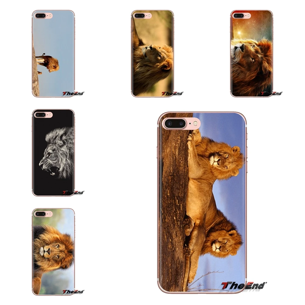 Silicone Phone Case Cover Male Lion Faces Poster For Sony Xperia Z Z1 Z2 Z3 Z5 compact M2 M4 M5 C4 E3 T3 XA Huawei Mate 7 8 Y3II |