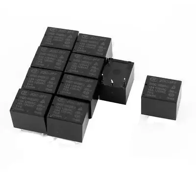 10 шт. 5VDC 125VAC 15A 4 полюсный автоматический SPST NO JQC 3FF/05 1HS(511) Мощность реле|Аксессуары