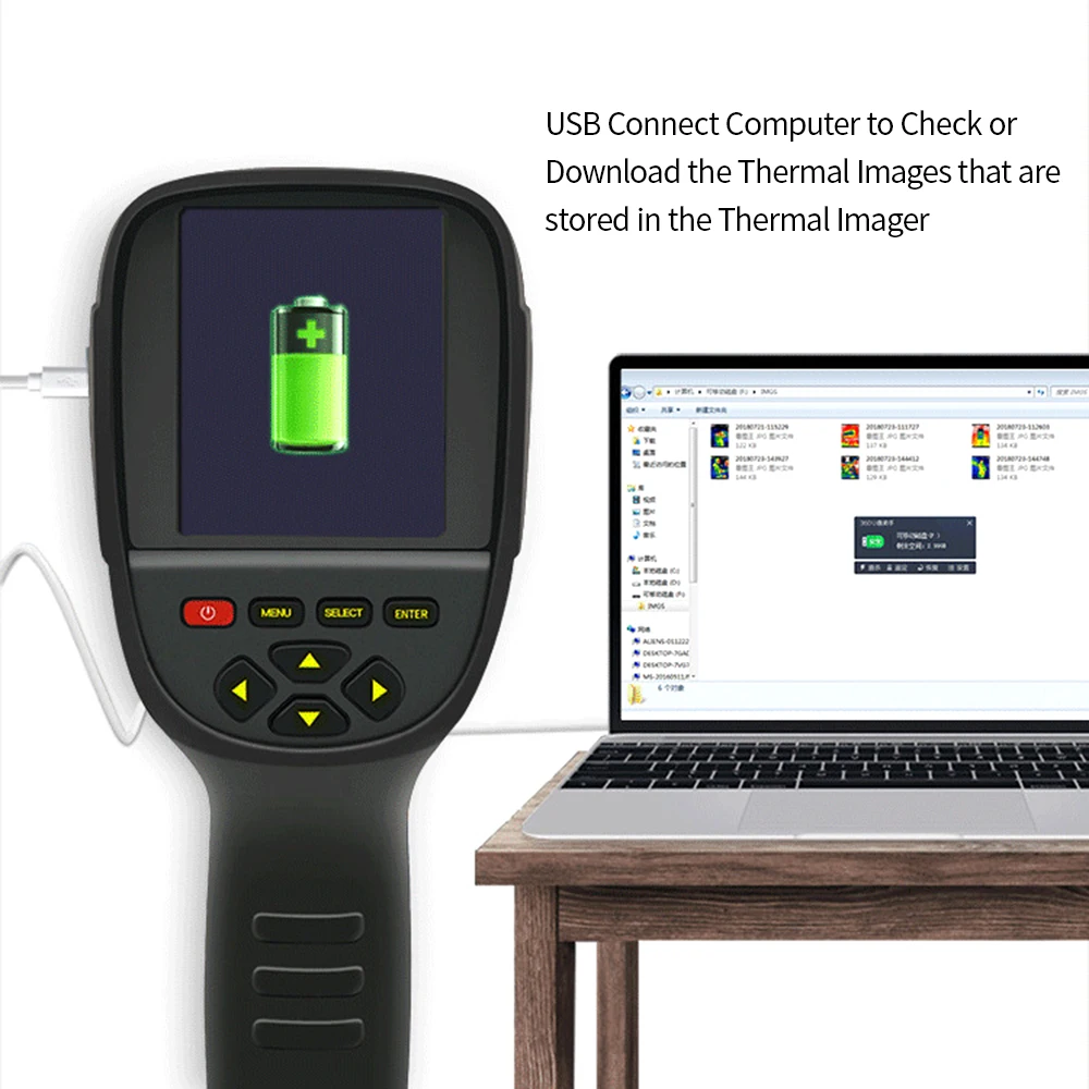 HD TFT экран Инфракрасный Тепловизор 5 видов цветов Палитра выбор USB Подключение